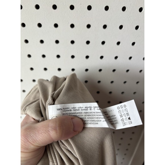 Zara Beige Elastic Waist Slouchy Pull On Flowy Baggy Pants Women's S NWT! - Picture 6 of 6